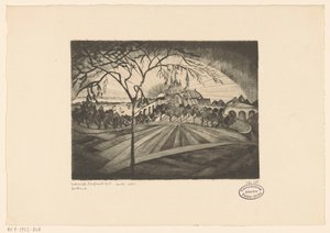 Sonnenuntergang von Lodewijk Schelfhout (signed by artist)