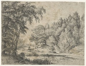 Landschaft mit einem gewundenen Fluss