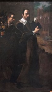 Porträt von Domenico Lanzoni von Lodovico (attr. to) Carracci