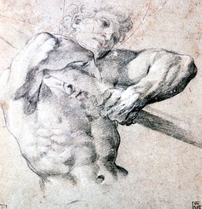 Studie einer Figur, um 1575-1619 von Lodovico Carracci