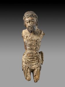 Figur des gekreuzigten Christus von Lombard School