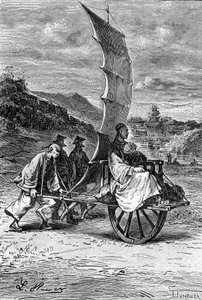 Illustration für Jules Verne „Die Leiden eines Chinesen in China“ von Léon Benett