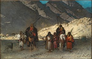 Arabische Scheichs in den Bergen