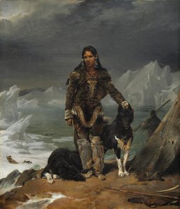Eine Frau aus dem Land der Eskimos