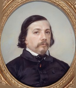 Porträt des Dichters Théophile Gautier, 1811-1872, 1850 von Léon Riesener