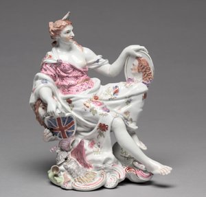 Figur von Britannia, ca. 1750-60