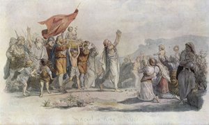 Skjold wird König von Dänemark von Lorens Frolich