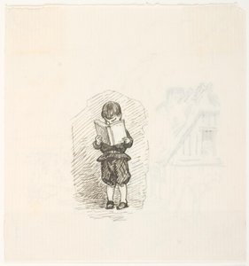 Junge, der in einem Buch liest von Lorenz Frølich