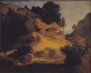 Landschaft bei Subiaco, Italien von Lorenz Frølich