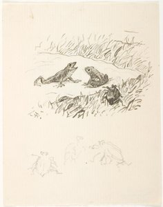 Entwurf für eine Illustration zu Skarnbassen von Lorenz Frølich