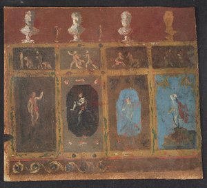 Wanddekorationen für Valhøj 1838/1839 von Lorenz Frølich