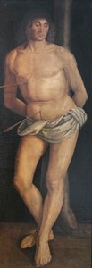 Der Heilige Sebastian, nach 1490 von Lorenzo Costa