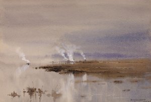 Skizze am Potomac, 1883 von Lorenzo J. Hatch