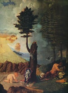 Allegorie der Tugend und des Lasters von Lorenzo Lotto