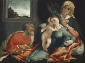 Heilige Familie mit den Heiligen Anna und Joachim, 1535?