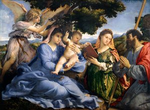 Madonna mit Kind zwischen den Heiligen Katharina von Alexandria und Thomas