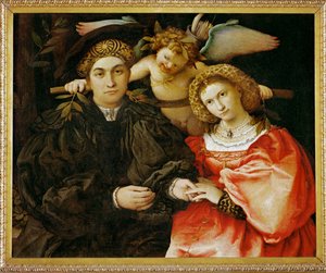 Meister Marsilio und seine Frau von Lorenzo Lotto
