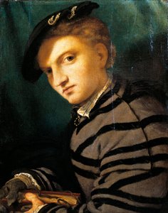 Porträt eines jungen Mannes von Lorenzo Lotto