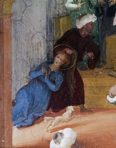 Die heilige Barbara wird vor den Richter gezerrt (Detail)