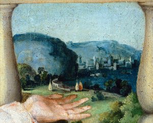 Jungfrau in Herrlichkeit zwischen den Heiligen Cosmas und Damian von Lorenzo Lotto