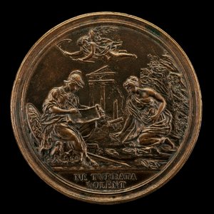 Allegorie mit Minerva, Zeit und einer Sybille [Rückseite], 1725