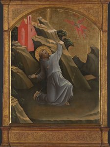 Der heilige Franziskus empfängt die Stigmata von Lorenzo Monaco
