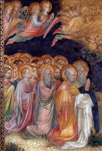 Die Taufe Jesu durch Johannes den Täufer Detail Fresko von Lorenzo
