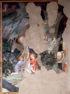 Das Treffen zwischen Maria und Jesus mit Johannes dem Täufer als Kind, (Detail)