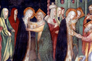 Der Besuch Marias bei Elisabeth (Detail)