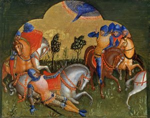 Die Bekehrung des Paulus Predella Panel von Lorenzo Veneziano