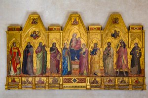 Madonna mit Kind auf dem Thron