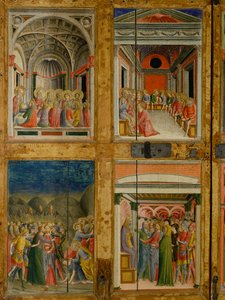 Reliquiar der Türen von Santa Maria della Scala. Innenpaneel von Lorenzo di Pietro Vecchietta
