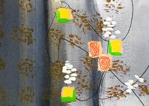 Abstrakte geometrische Wirbel