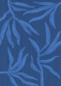 Tiefblaue Botanicals