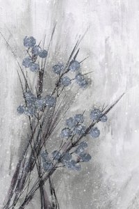 Bereifte blaue Zweige
