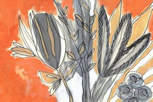 Moderne botanische Studie