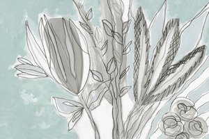 Weiches botanisches Abstrakt
