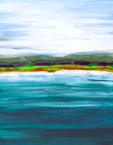 Lebendiger Seehorizont von Lori Ann Folz