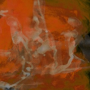 Lebhafter orangefarbener abstrakter Fluss