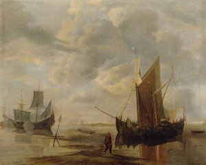 Seelandschaft (Kopie nach Jan van de Capelle) von Lotte Sykora