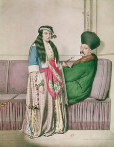 Ein armenischer Prinz und seine Frau, graviert von Lemercier für 