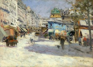 Rue Lepic, Ecke Rue Puget und Place Blanche, ca. 1890