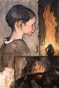 Profil eines Kindes und eine Studie eines Stilllebens von Louis Anquetin