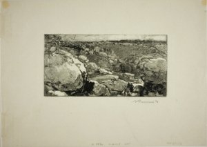 Der Zirkus von Long-Rocher von Louis Auguste Lepère