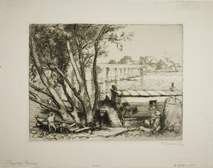 Poissy von Louis Auguste Lepère