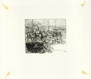 Villette Dock, Platte fünf aus Le Long de la Seine et des Boulevards