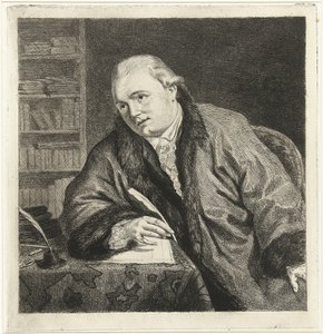 Porträt des Komponisten und Radierers Johan Antoni Kauclitz Colizzi 1742-1808, 1780er Jahre von Louis Bernard Coclers