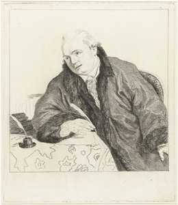 Porträt des Komponisten und Radierers Johan Antoni Kauclitz Colizzi