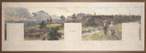 Skizze für das Rathaus von Bagnolet: Ansichten der Umgebung von Bagnolet. Der Westen - Charonne - Les Lilas, 1893
