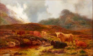 Moorland bei Clachaig, Glencoe von Louis Bosworth Hurt